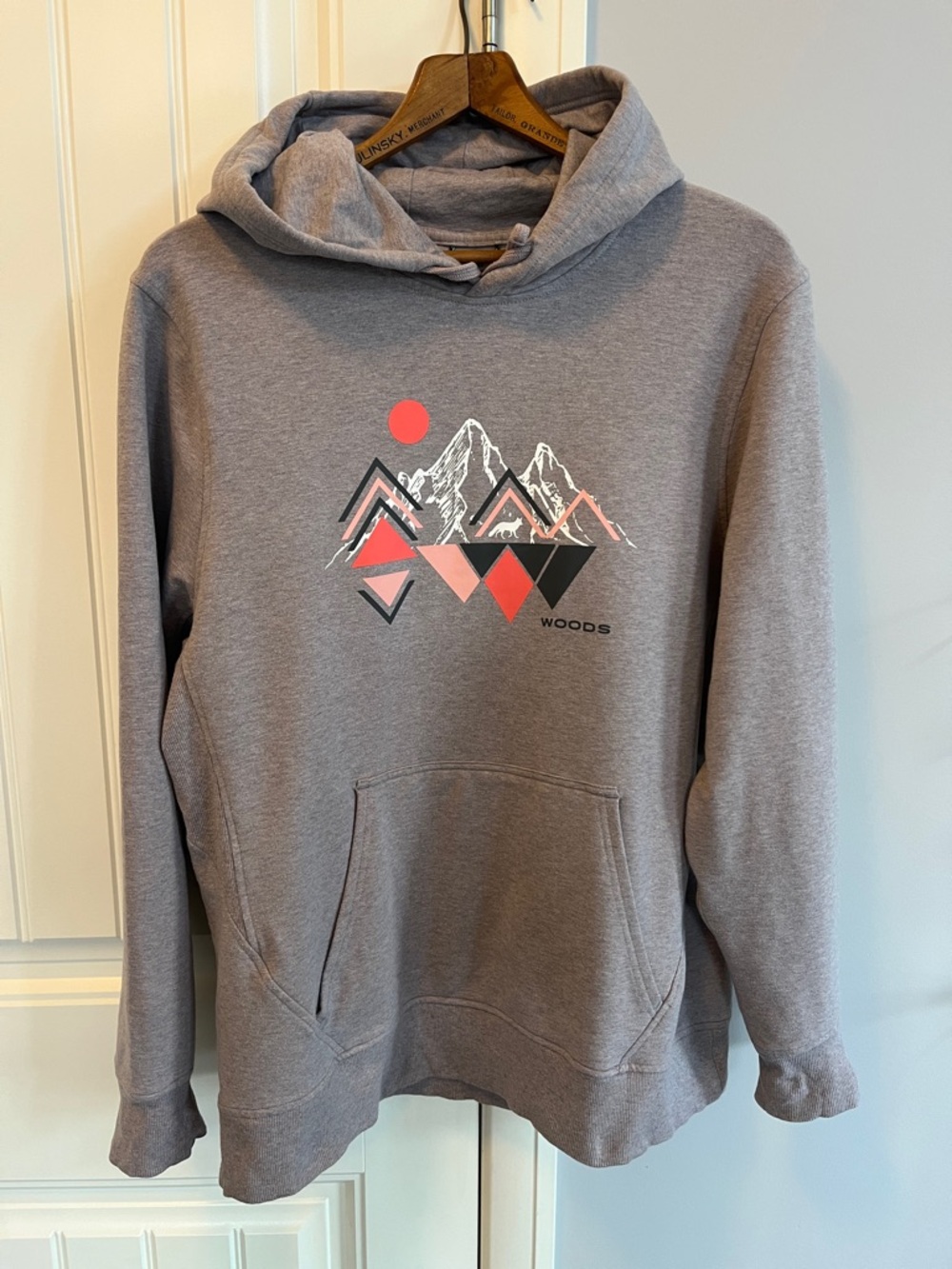 Woods Graphic Hoodie - Mountain Print XL